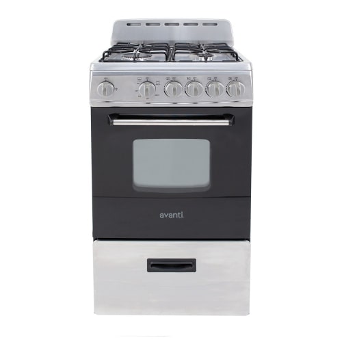 Gama de gas Avanti de 20", acero inoxidable